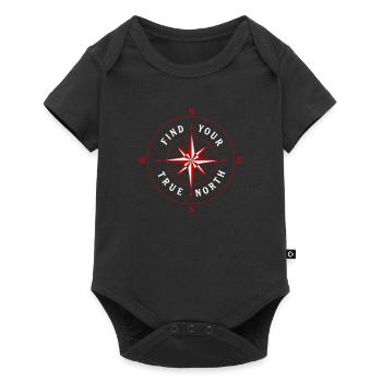 Trouvez votre véritable symbole de la rose des vents de la boussole nord - Body à manches courtes Premium Bébé - noir - Devant