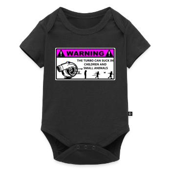 Turbo Warning Kids - Baby Premium short-sleeve bodysuit - black - Front