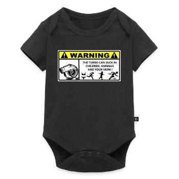 Turbo Race Warning - Baby Premium short-sleeve bodysuit - black - Front