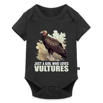 Geier - Baby Premium Kurzarmbody - Schwarz - Vorne