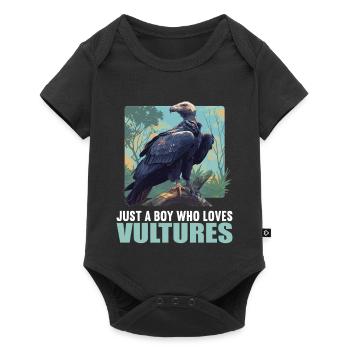 Geier - Baby Premium Kurzarmbody - Schwarz - Vorne