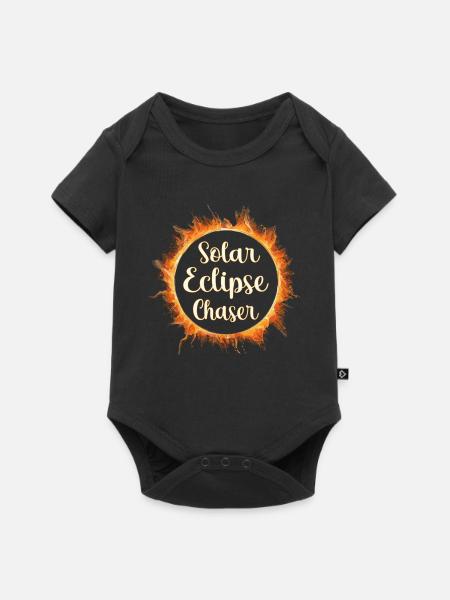 Solar eclipse chaser - Baby Premium Kurzarmbody - Schwarz