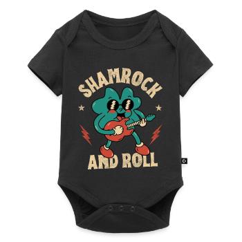Shamrock and Roll - Baby Premium short-sleeve bodysuit - black - Front
