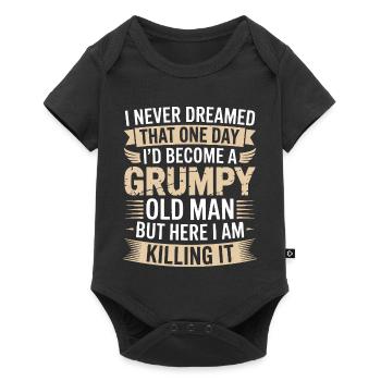 Grumpy Old Man Killing It - Baby Premium short-sleeve bodysuit - black - Front
