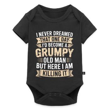 Grumpy Old Man Killing It - Baby Premium short-sleeve bodysuit - black - Front