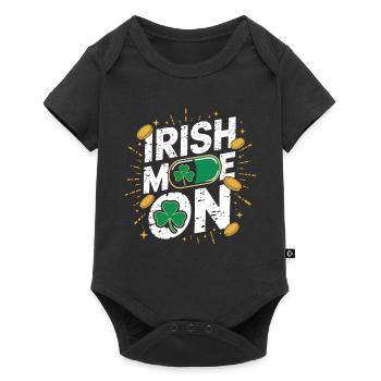 Irish Mom Shamrock Gold Fiesta - Baby Premium Kurzarmbody - Schwarz - Vorne