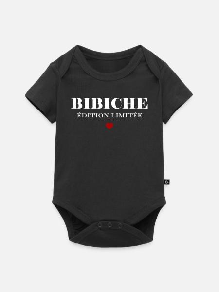 Bibiche - Baby Premium Kurzarmbody - Schwarz