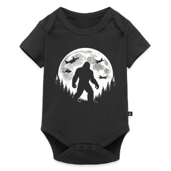 Bigfoot Flugzeuge - Baby Premium Kurzarmbody - Schwarz - Vorne