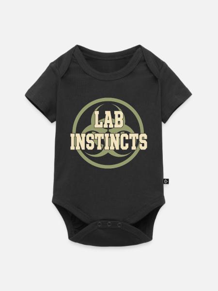 Mikrobiologie - Baby Premium Kurzarmbody - Schwarz