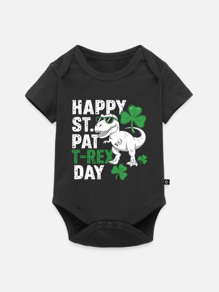 St Patrick's Rex Day Tee - Baby Premium Kurzarmbody - Schwarz