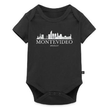 Montevideo Skyline, Montevideo Uruguay - Baby Premium short-sleeve bodysuit - black - Front