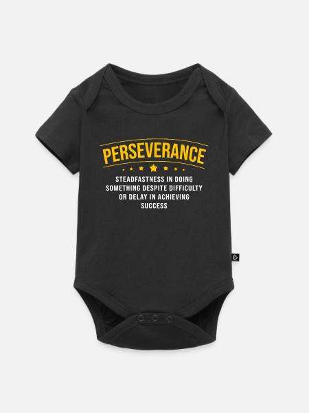 Motivation Sprüche - Baby Premium Kurzarmbody - Schwarz