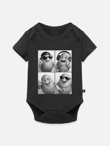 Kernknollen Groove Collage - Baby Premium Kurzarmbody - Schwarz