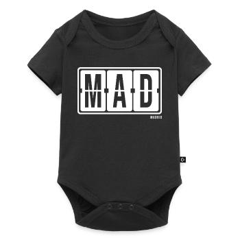 Madrid MAD, chaussettes, sac, tasse souvenirs de la ville, - Body à manches courtes Premium Bébé - noir - Devant