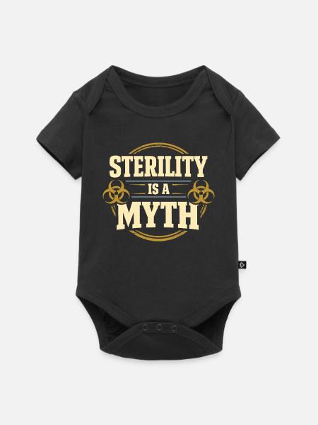 Mikrobiologie - Baby Premium Kurzarmbody - Schwarz