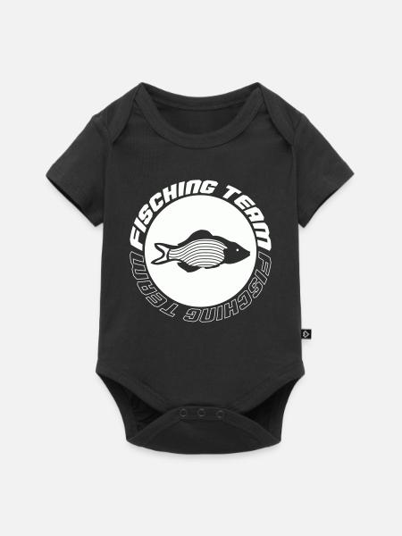 Fishing Team - Baby Premium Kurzarmbody - Schwarz