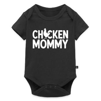 Poulet Maman Poulets Maman Maman Femme de fermier Fête des Mères Poulet pour la fête des mères - Body à manches courtes Premium Bébé - noir - Devant