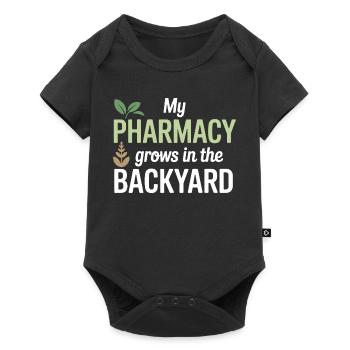 Certified Clinical Organic Pharmacology Apparel  - Baby Premium short-sleeve bodysuit - black - Front