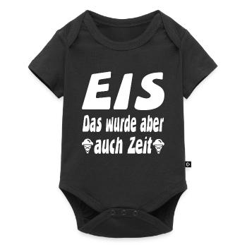 Eis - Baby Premium Kurzarmbody - Schwarz - Vorne