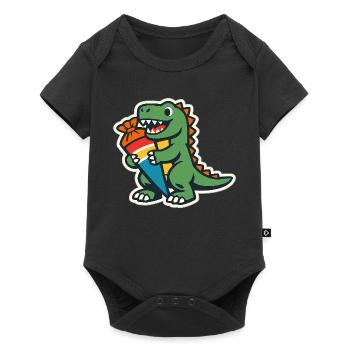 Don d’inscription à l’école Dino pour les élèves - Body à manches courtes Premium Bébé - noir - Devant