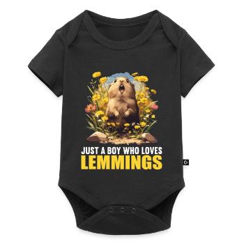 Lemmings Lemming - Baby Premium short-sleeve bodysuit - black - Front