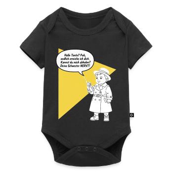Bonjour tante - tu décroches ? Ta sœur est drôle et agaçante - Body à manches courtes Premium Bébé - noir - Devant