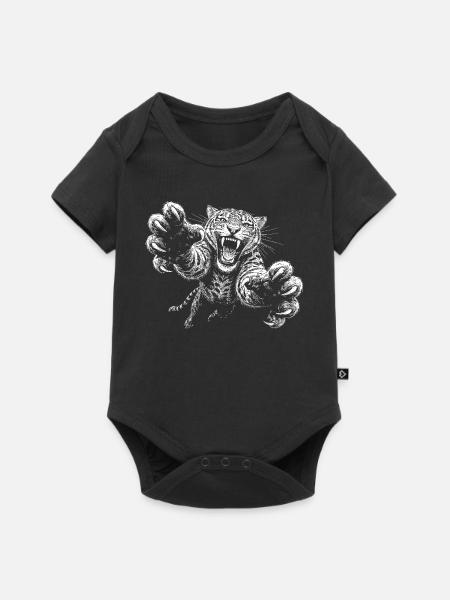 Jaguar - Baby Premium Kurzarmbody - Schwarz