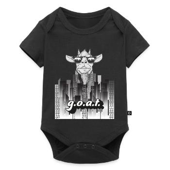 GOAT Street Style – Urban Design - Baby Premium short-sleeve bodysuit - black - Front