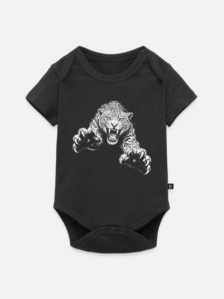 Jaguar - Baby Premium Kurzarmbody - Schwarz