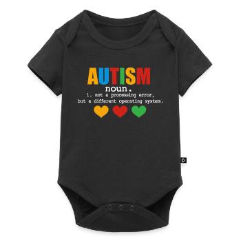 Autism Definition - Baby Premium short-sleeve bodysuit - black - Front