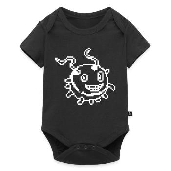 Virus Monster Pixel Art Comic - Baby Premium short-sleeve bodysuit - black - Front