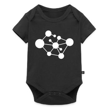 Connexion du réseau moléculaire - Body à manches courtes Premium Bébé - noir - Devant