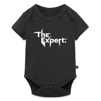 L’expert, la déclaration, le je-sais-tout - Body à manches courtes Premium Bébé - noir - Devant