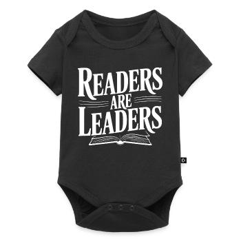 Readers are Leaders - Baby Premium short-sleeve bodysuit - black - Front