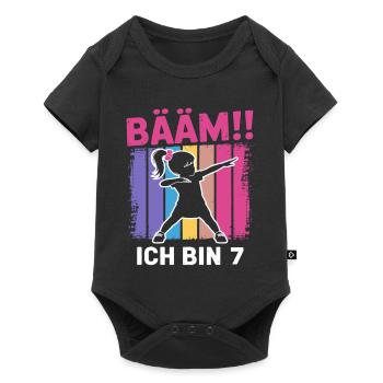 Bääm Je suis 7 filles qui font le dab, 7e anniversaire - Body à manches courtes Premium Bébé - noir - Devant