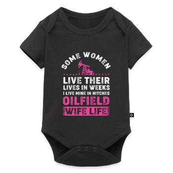 Oil Rig Oil Field Oil Rig Wife - Baby Premium short-sleeve bodysuit - black - Front