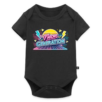 Neon Generation Retro Vibe - Baby Premium short-sleeve bodysuit - black - Front