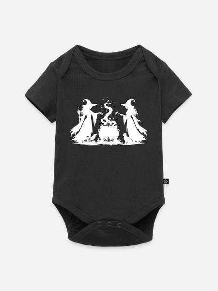Hexenkessel Hexen - Baby Premium Kurzarmbody - Schwarz