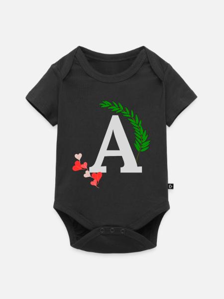 A - Baby Premium Kurzarmbody - Schwarz