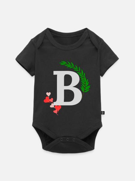 B - Baby Premium Kurzarmbody - Schwarz