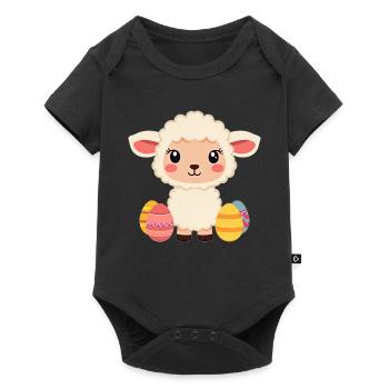 Sheep at Easter - Baby Premium short-sleeve bodysuit - black - Front