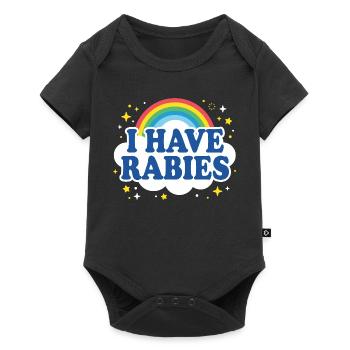 I have rabies - Baby Premium short-sleeve bodysuit - black - Front
