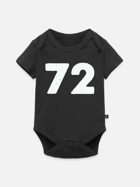 72 - Baby Premium Kurzarmbody - Schwarz
