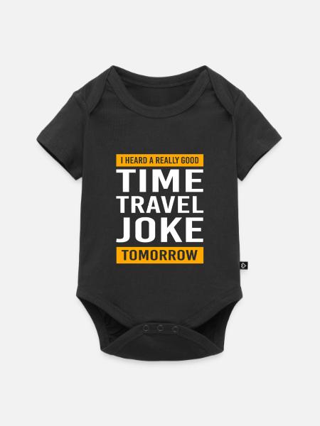 Zeitreise - Baby Premium Kurzarmbody - Schwarz
