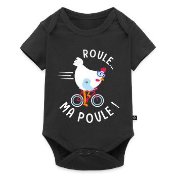 Roule Ma Poule – Humour Cycliste Vélo Homme Gift - Baby Premium short-sleeve bodysuit - black - Front