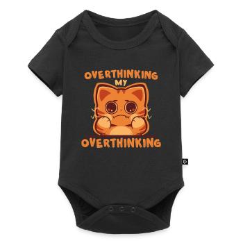 Overthinking my Overthinking - Baby Premium short-sleeve bodysuit - black - Front
