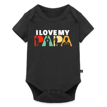 Doctor Papa Medical Professional Silhouette Art - Baby Premium short-sleeve bodysuit - black - Front