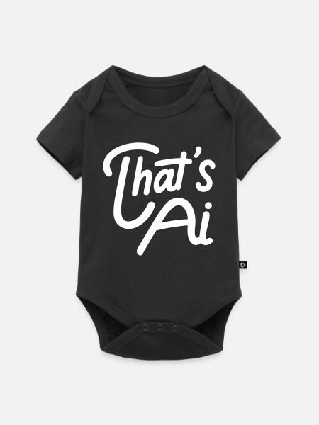 “That’s AI” Handwritten Typography - Baby Premium Kurzarmbody - Schwarz