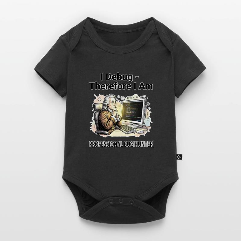Ich debugge daher bin ich: Pro Bug Hunter – dunkler BG Baby Premium Kurzarmbody