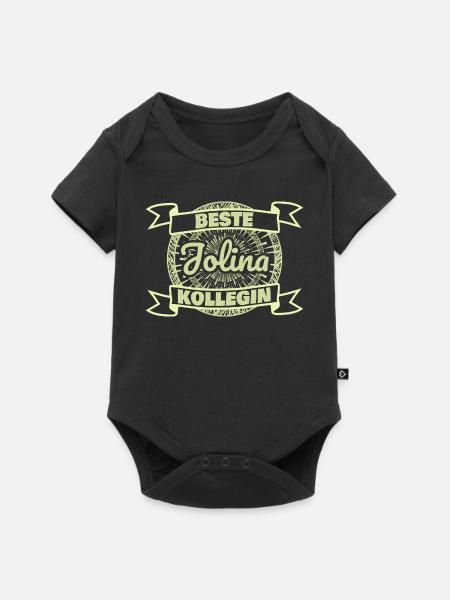 Jolina als Kollegin - Baby Premium Kurzarmbody - Schwarz
